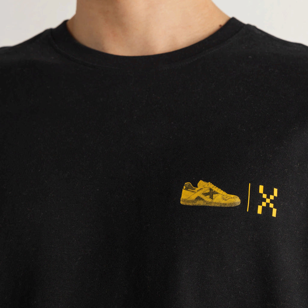 MUNICH Oversize T-shirt Invaders Black: أسود تيشيرت للرجال