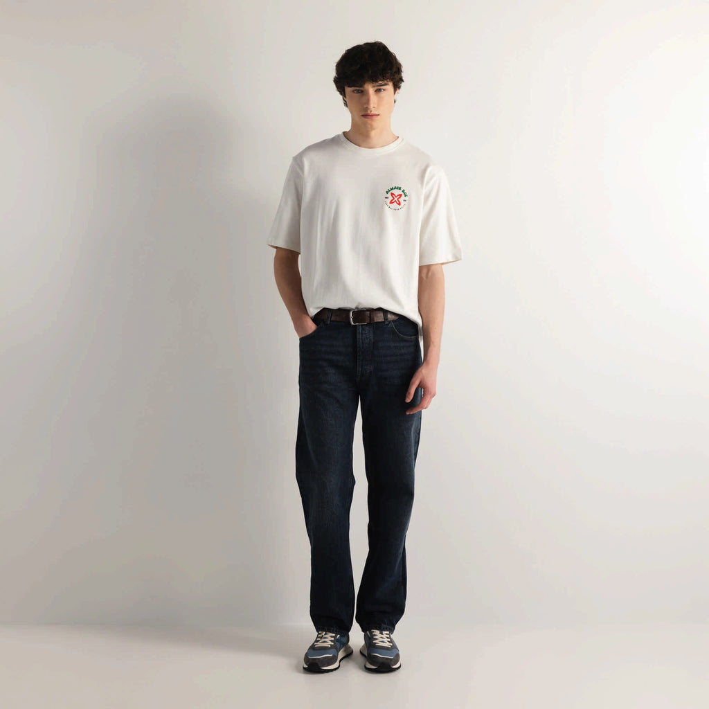MUNICH Oversize T-shirt Chilly OFF White: wit T-shirt voor heren