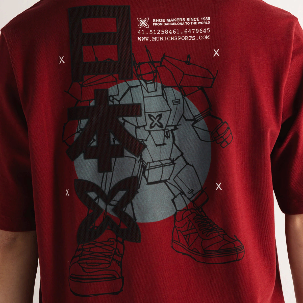 MUNICH | CAMISETAS | HOMBRE | OVERSIZE T-SHIRT JAPAN RED | ROJO