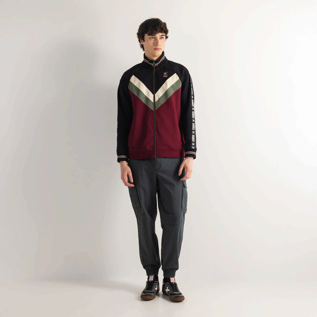 MUNICH Jacket Scudetto WINE: burdeos veste pour homme