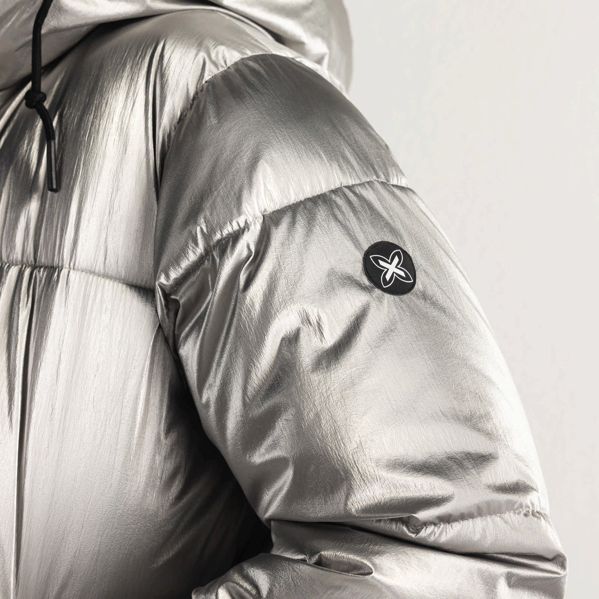 MUNICH | CHAQUETAS | MUJER | PUFFER FOG BLACK | PLATEADO