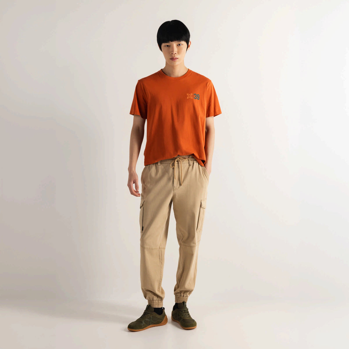 MUNICH | CAMISETAS | HOMBRE | REGULAR T-SHIRT VAN TERRACOTA | NARANJO