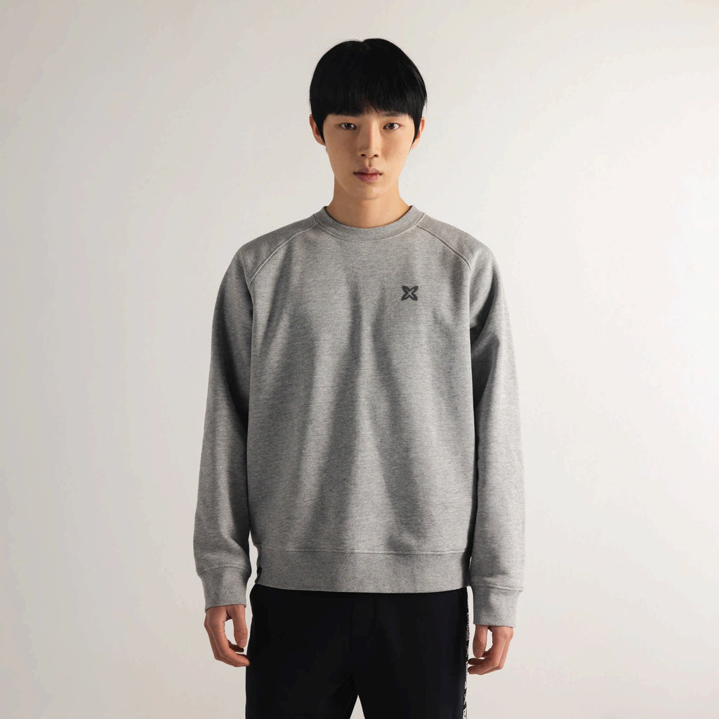 MUNICH Essentials Sweatshirt GREY Melange DARK: grau Pullover für Herren