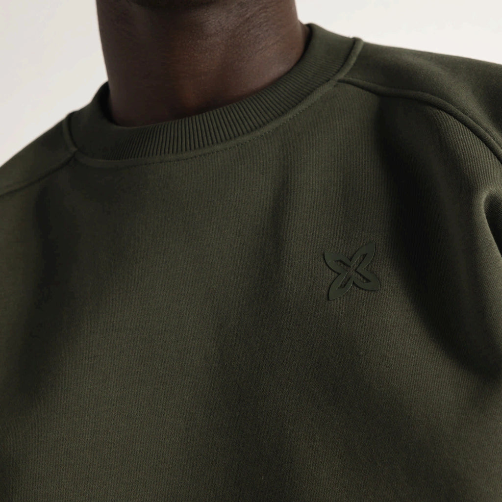 MUNICH Essentials Sweatshirt Khaki: caqui كنزة للرجال