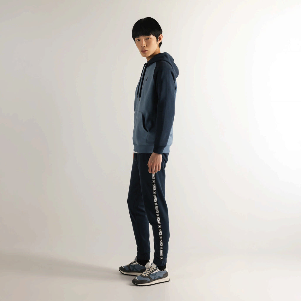 MUNICH | JERSEYS | HOMBRE | ESSENTIALS HOODIE BICOLOR BLUE | AZUL