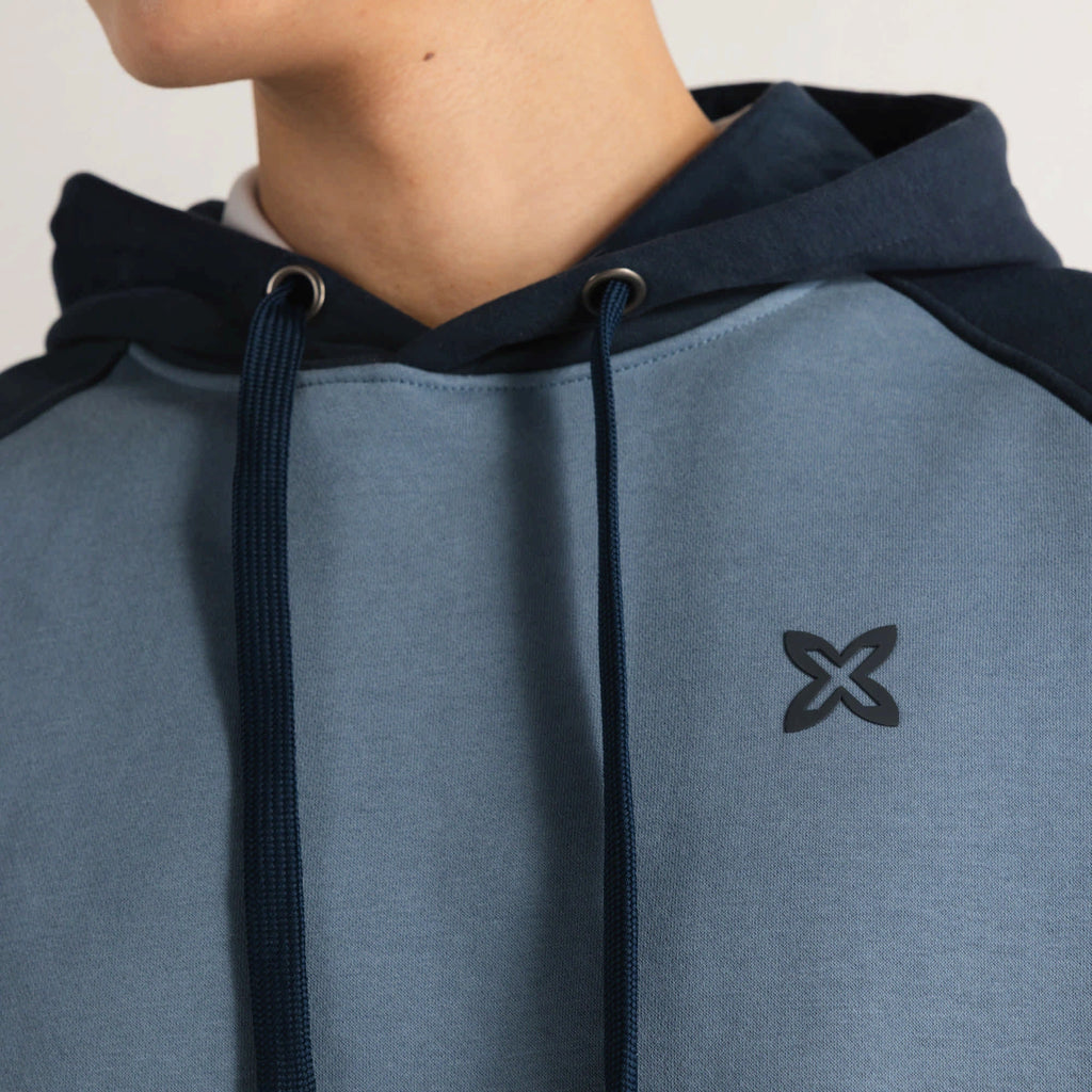 MUNICH | JERSEYS | HOMBRE | ESSENTIALS HOODIE BICOLOR BLUE | AZUL