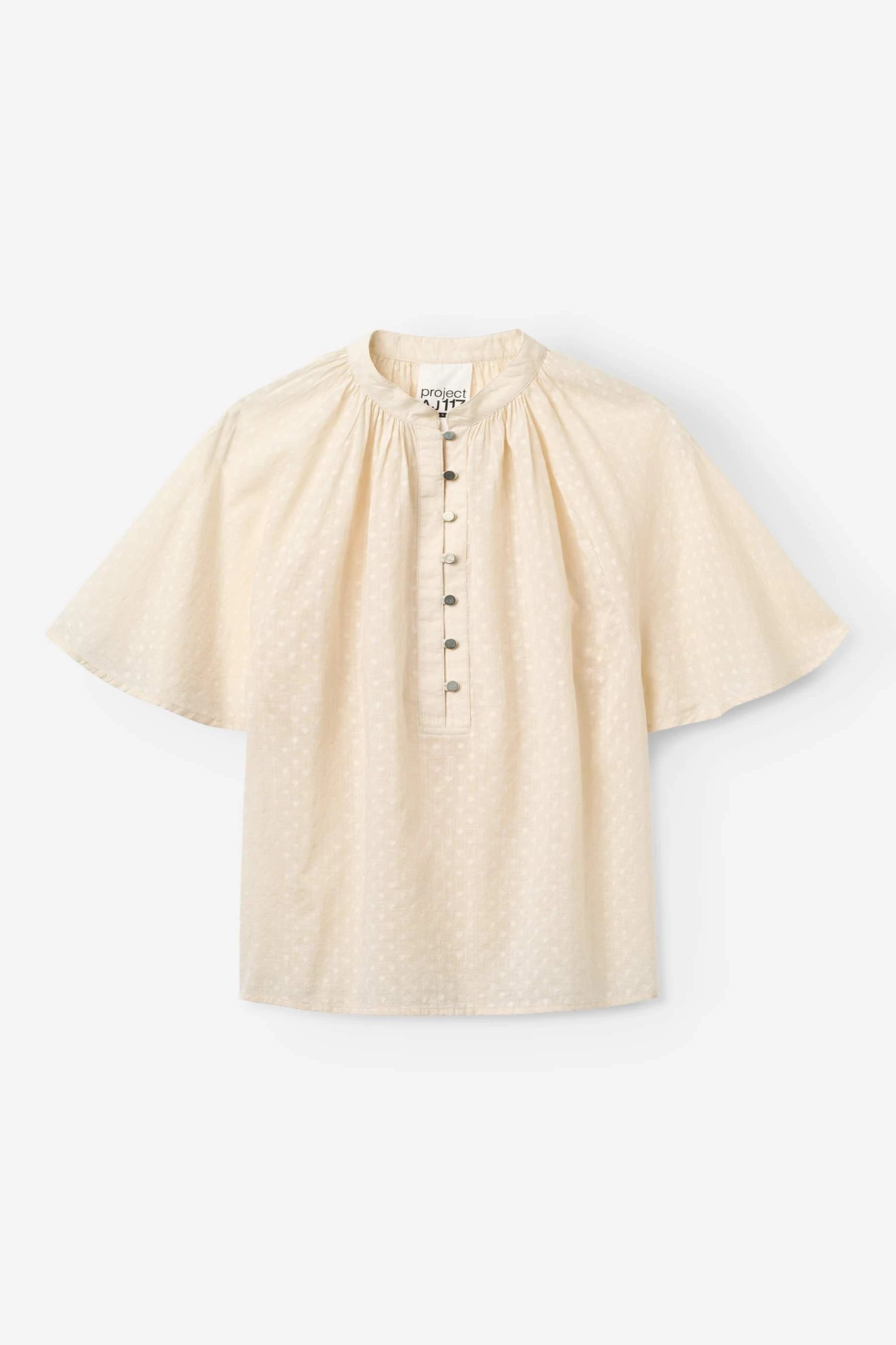 PROJECT AJ117 Sandie DK09-261 / 202 PALE Blush: white blouse for women