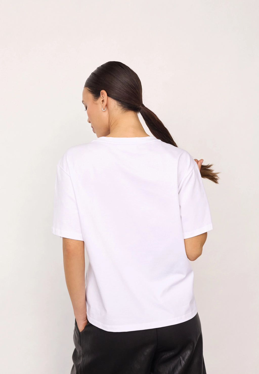 COCOUTURE Lipcc COCO BOX TEE White: bianco T-shirt da donna