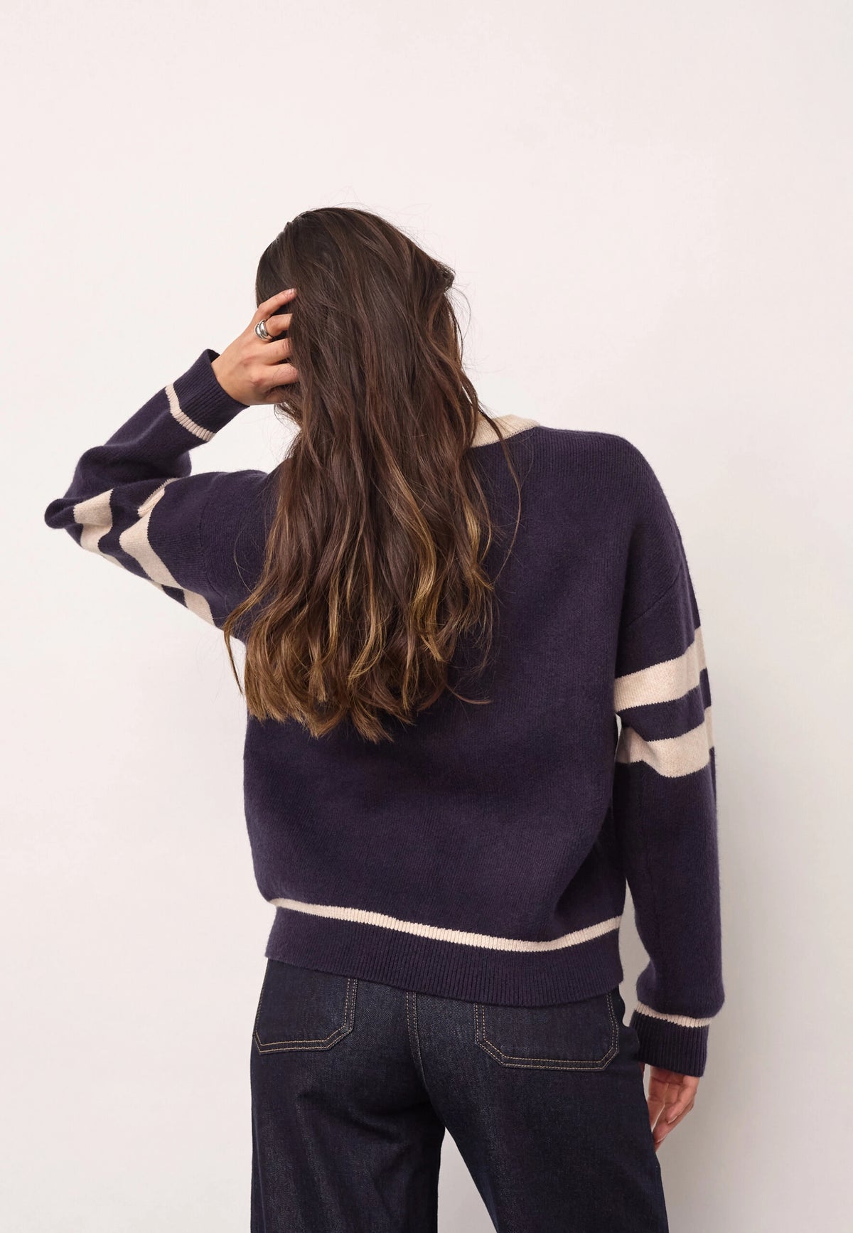COCOUTURE | JERSEYS | MUJER | ROWCC COCO LOGO KNIT NAVY | AZUL