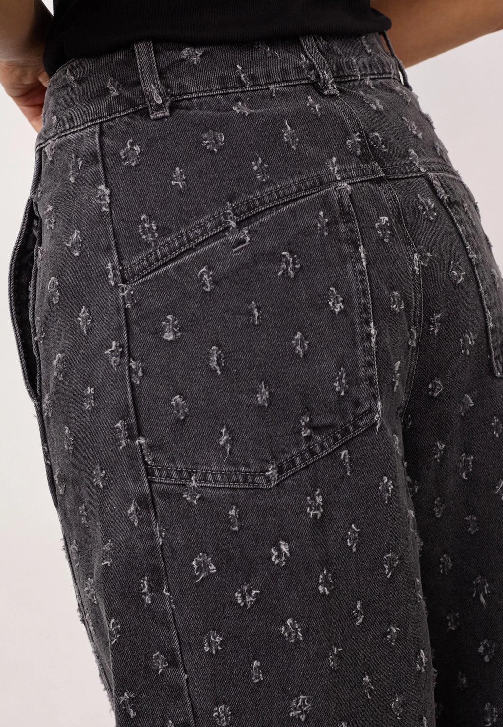 COCOUTURE Derricc DOT Jeans MID GREY: серый брюки для женщин
