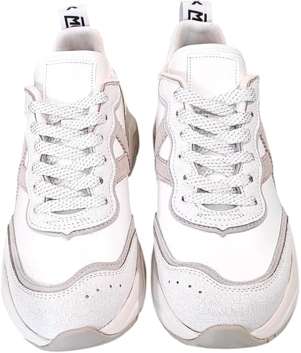 MUNICH WAVE 185: white trainers for women