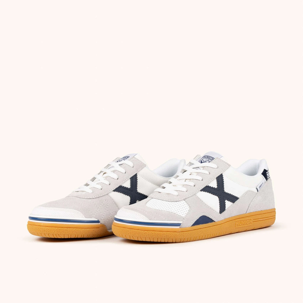 MUNICH Gresca XLS 327: white trainers for men