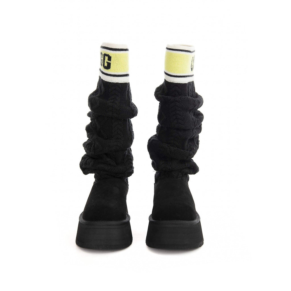 UGG | BOTAS | MUJER | W CLASSIC SWEATER LETTER TALL BLACK | NEGRO