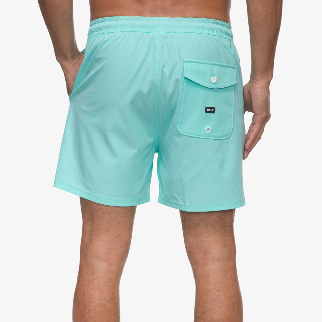 REEF Medford Hybrid Short Aruba BLUE: niebieski bañador dla mężczyzn