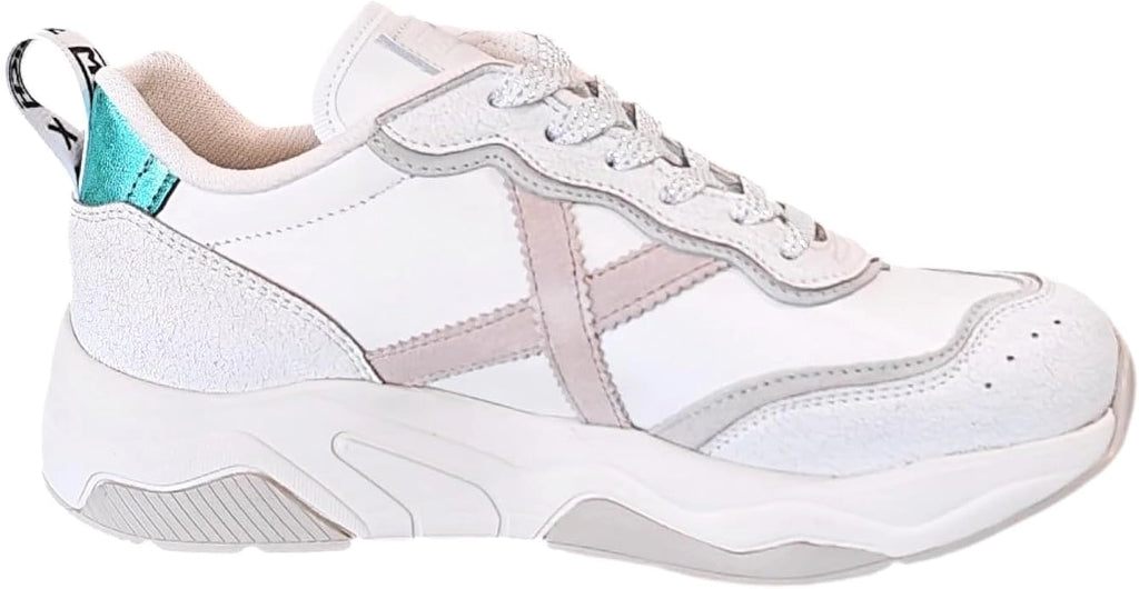 MUNICH WAVE 185: white trainers for women