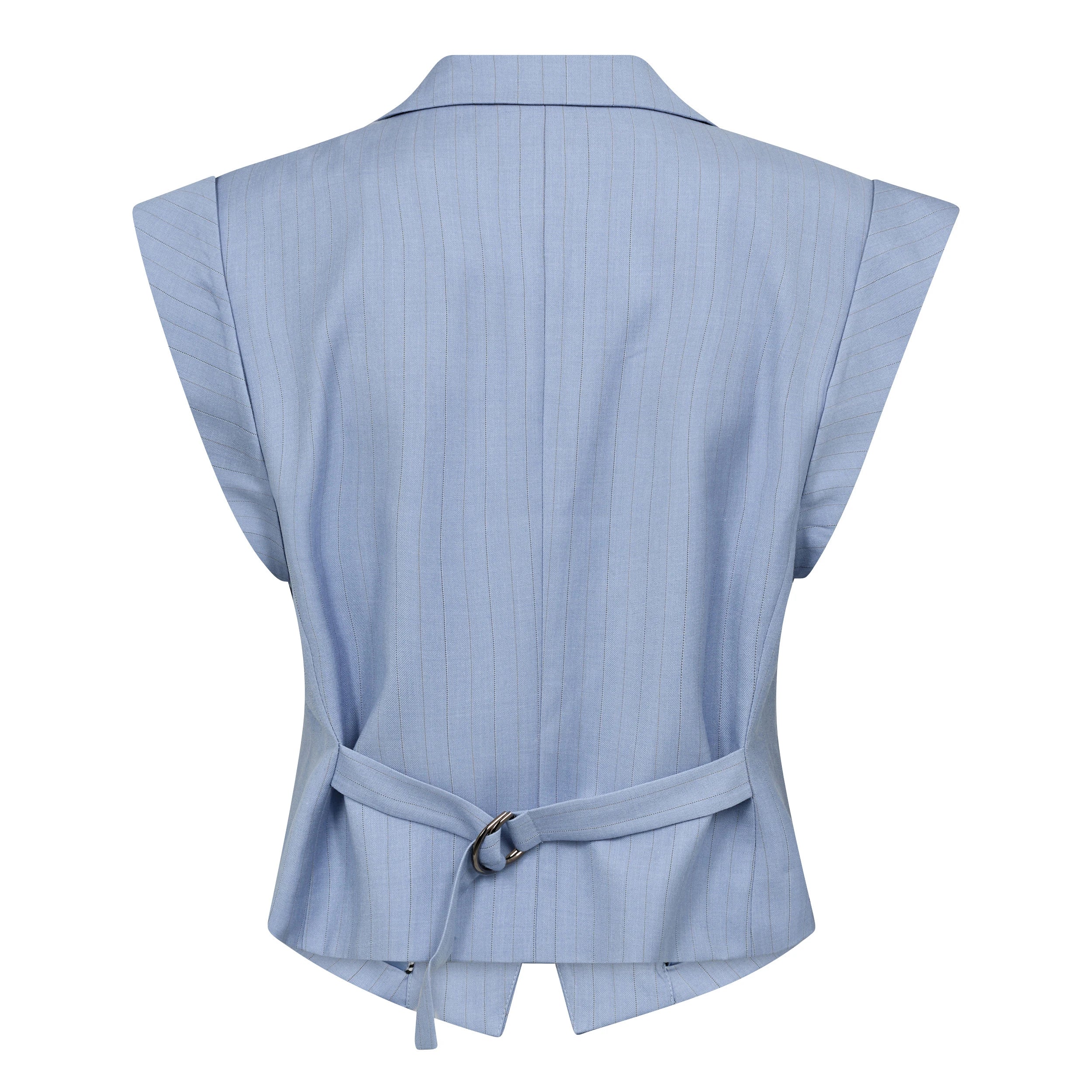COCOUTURE Kianacc PIN VEST PALE BLUE: синій куртка для жінок