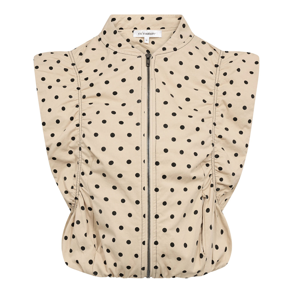 COCOUTURE | CHALECO | MUJER | DIDDICC DOT WAISTCOAT BONE | BEIGE