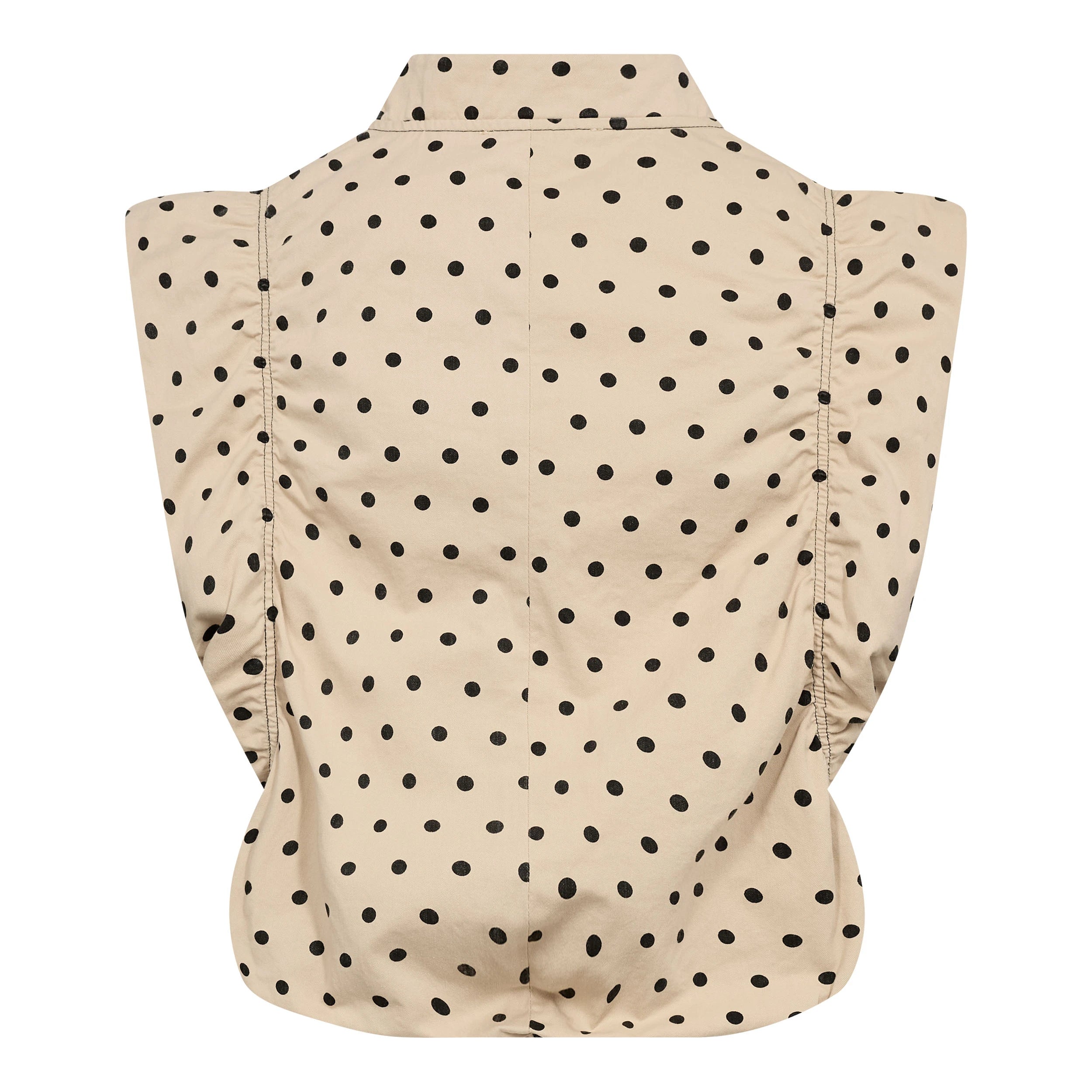 COCOUTURE Diddicc DOT Waistcoat BONE: beige chaleco for women