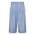 COCOUTURE Kianacc PIN Pleat Bermuda PALE BLUE: ブルー パンツ レディース