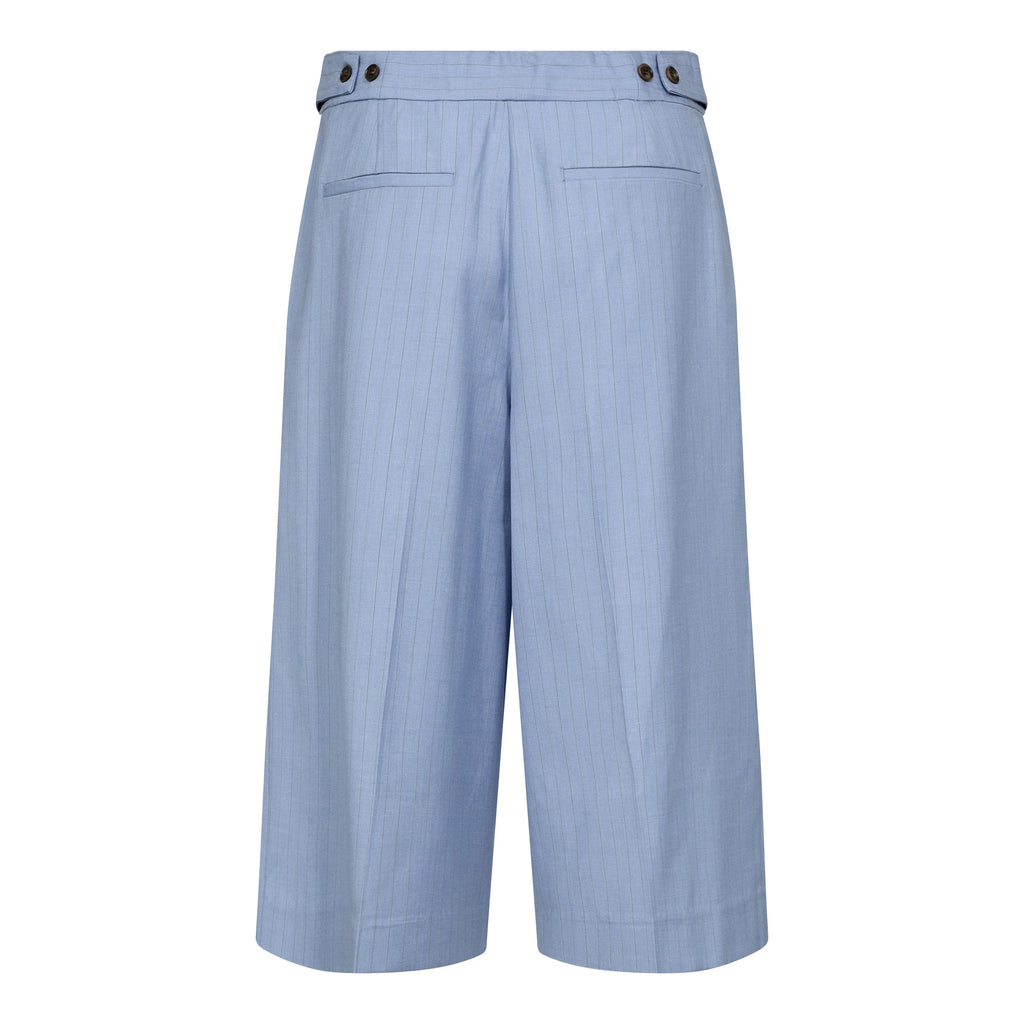 COCOUTURE Kianacc PIN Pleat Bermuda PALE BLUE: ブルー パンツ レディース