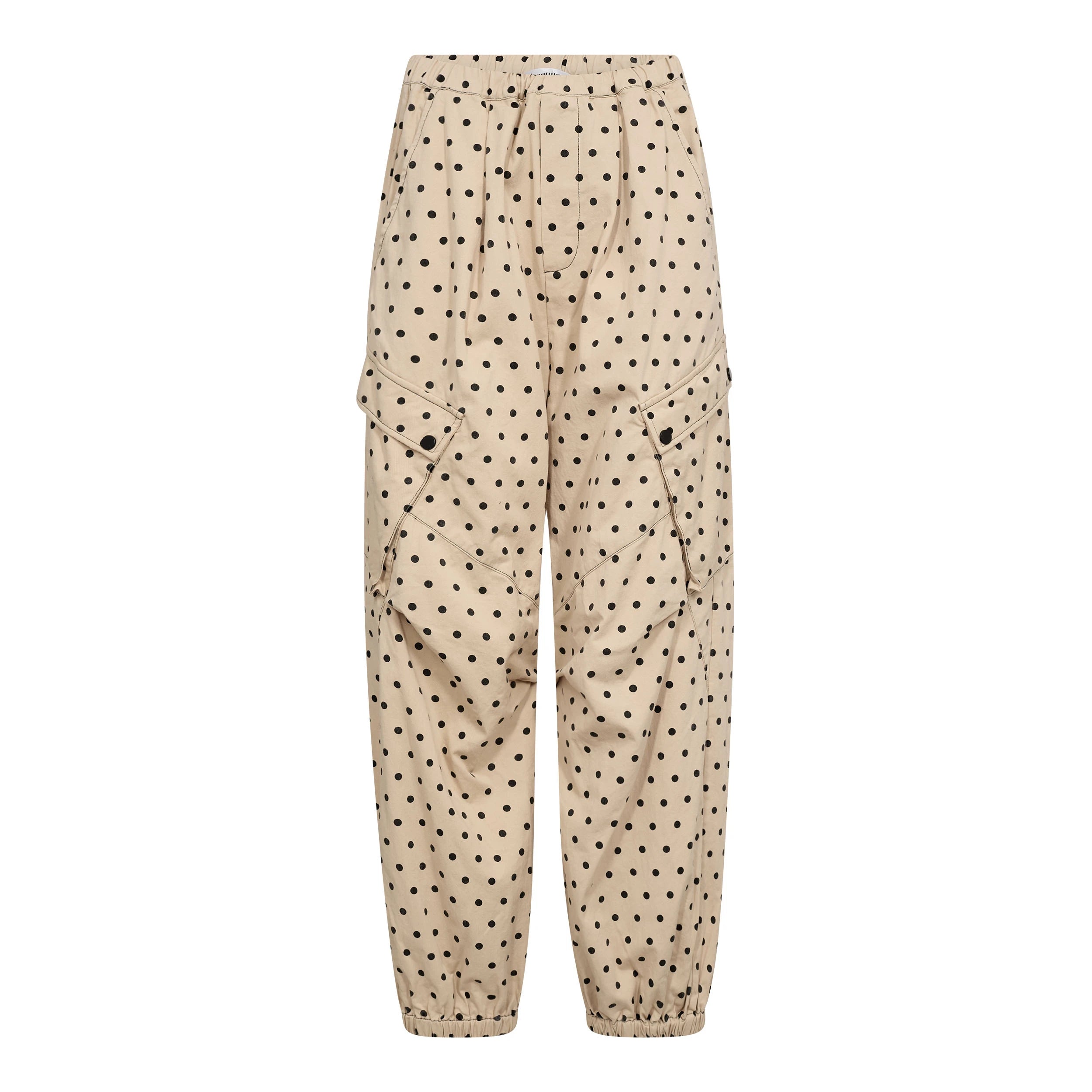 COCOUTURE Diddicc Cargo DOT PANT BONE: beige trousers for women