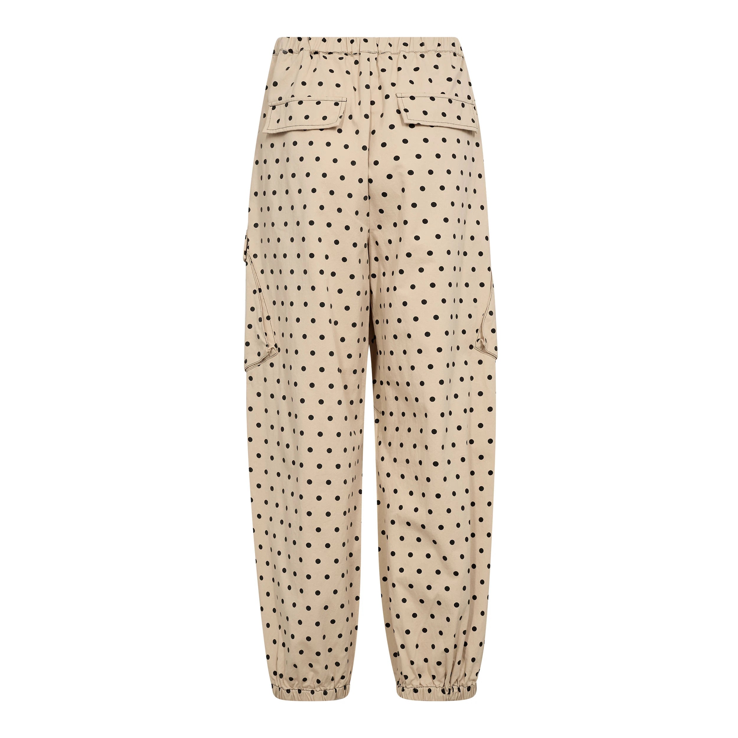 COCOUTURE Diddicc Cargo DOT PANT BONE: beige trousers for women