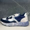 VOILE BLANCHE CLUB01. Suede/net/nylon Blue-white-azure: синій кросівки для чоловіків