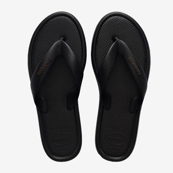 HAVAIANAS Puffed UP Black: أسود شبشب للنساء