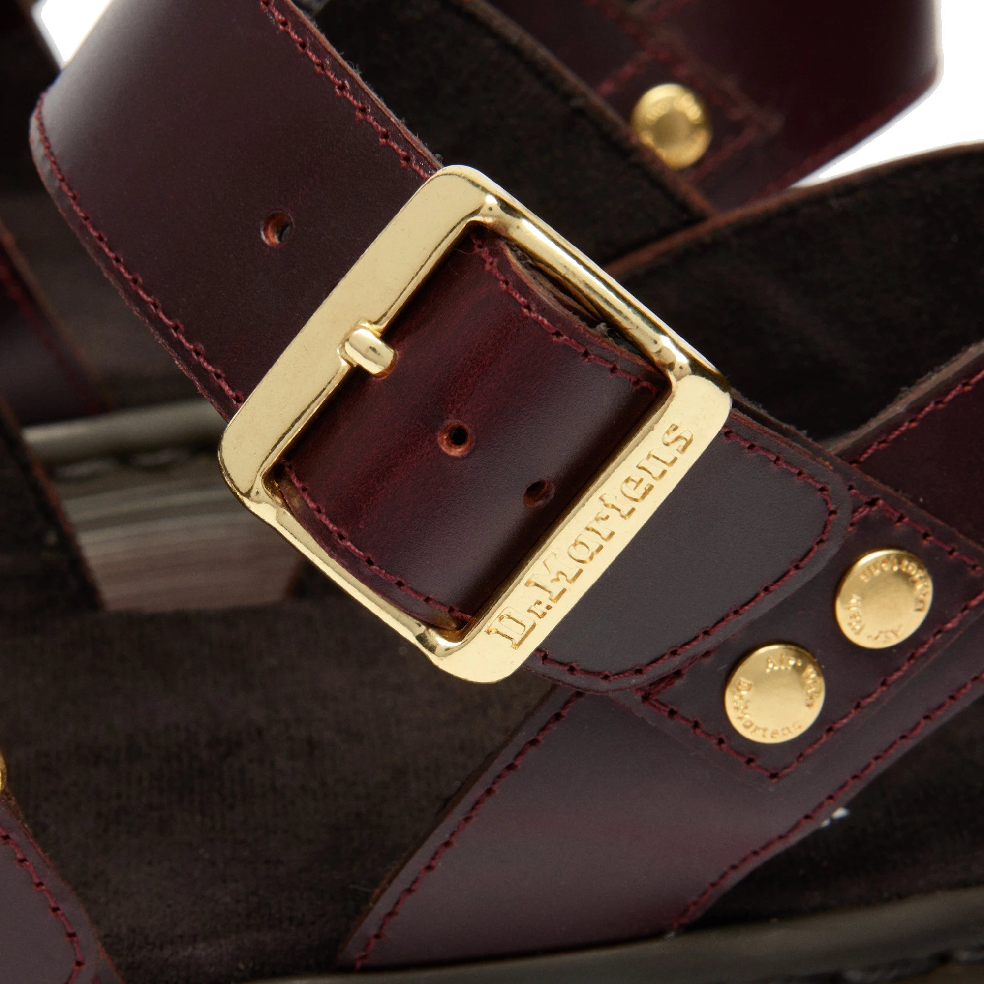 DR. MARTENS Gryphon Strap Sandal: burdeos sandals for women