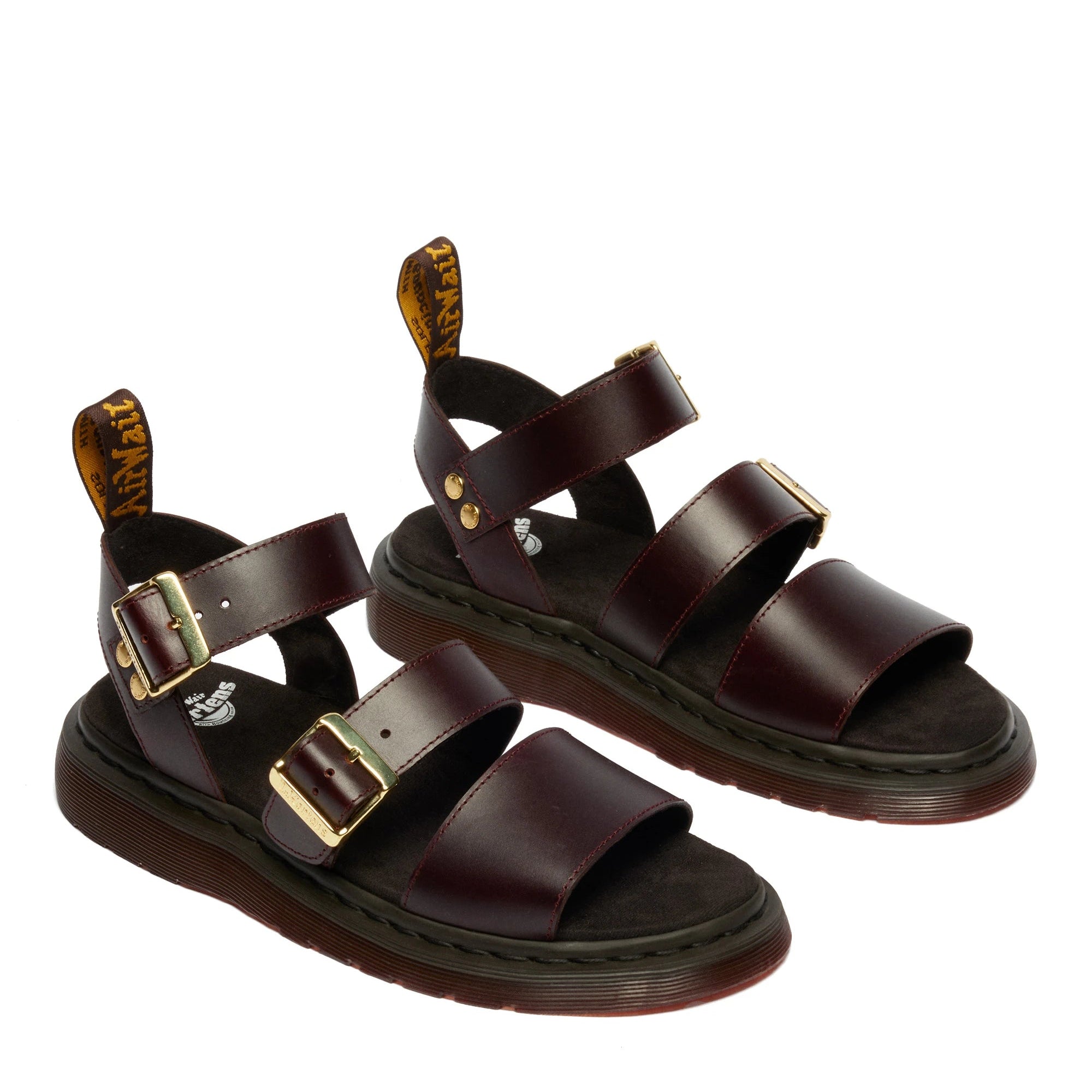DR. MARTENS Gryphon Strap Sandal: burdeos sandals for women