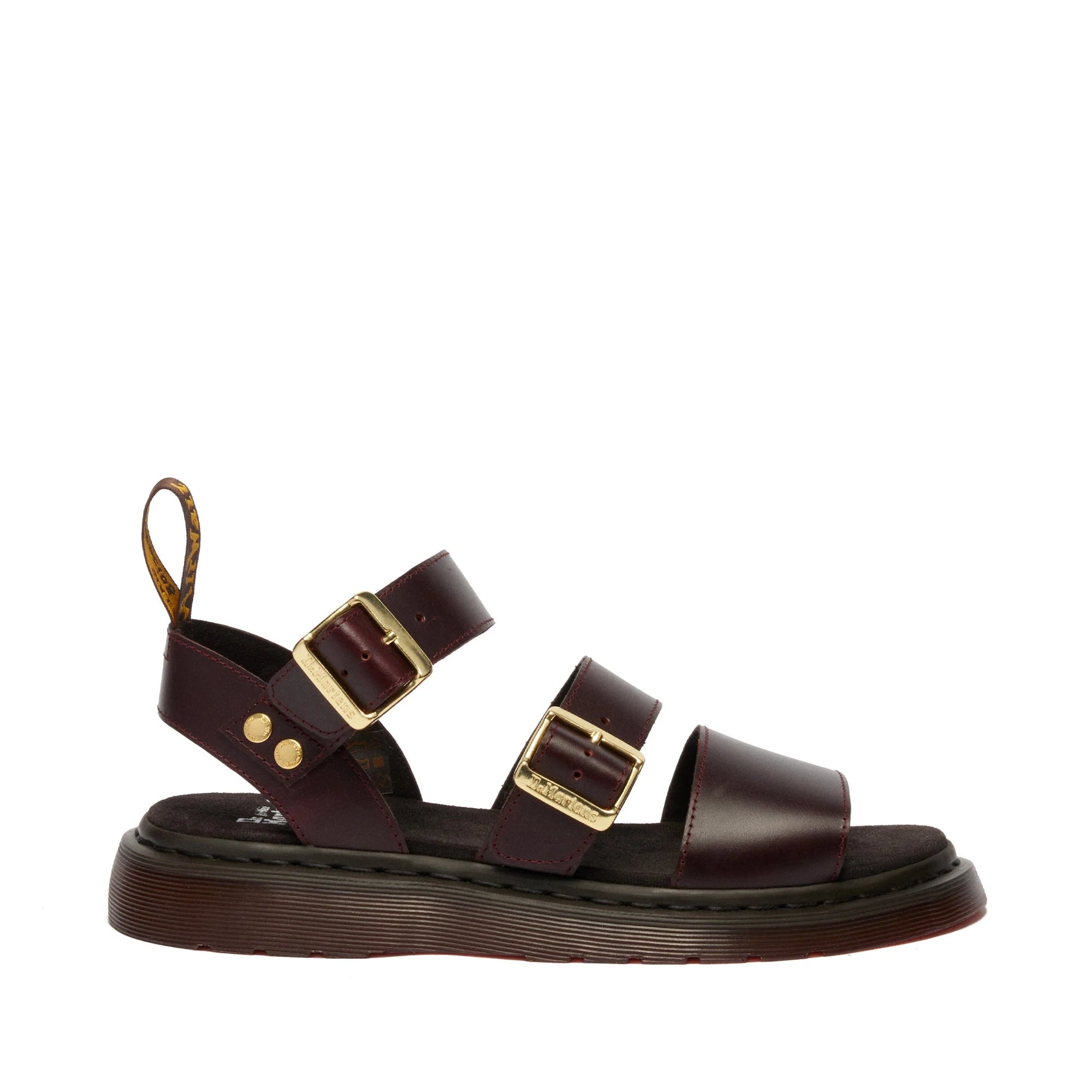 DR. MARTENS Gryphon Strap Sandal: burdeos sandals for women