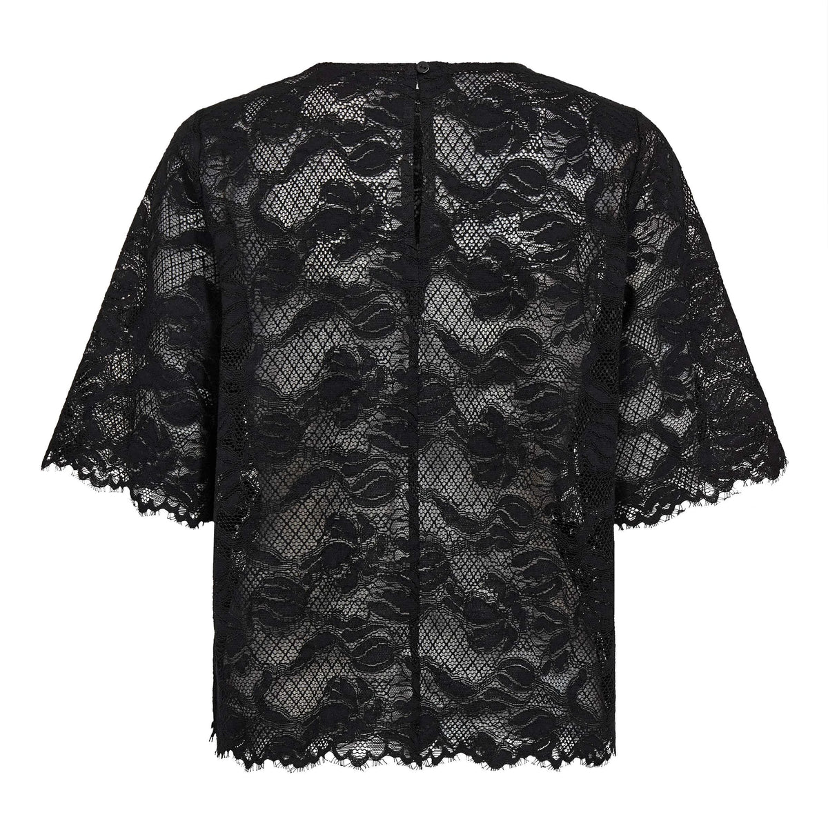 COCOUTURE Lannycc LACE Blouse Black: svart blus för dam