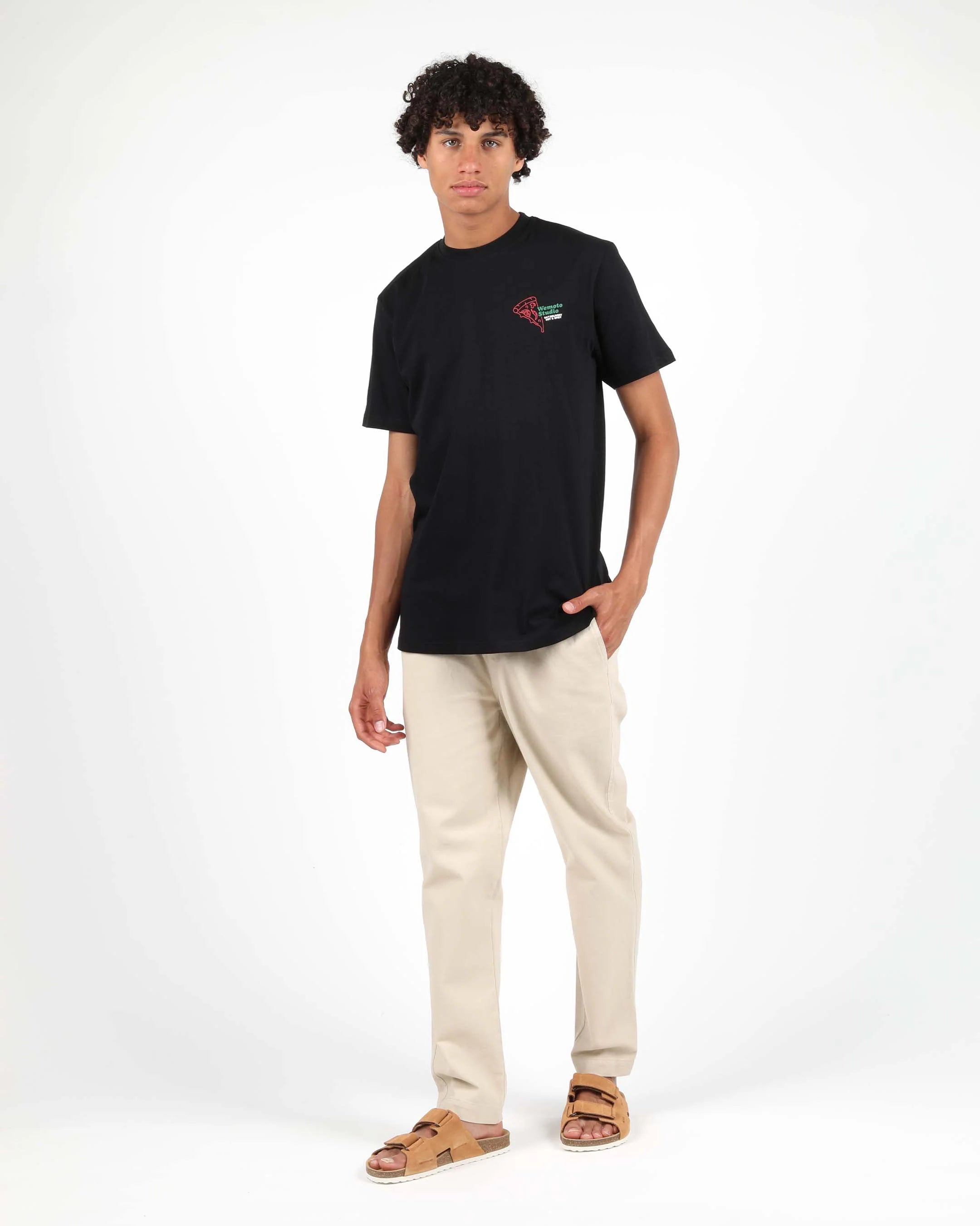 WEMOTO 247 HOT: black T-shirt for men