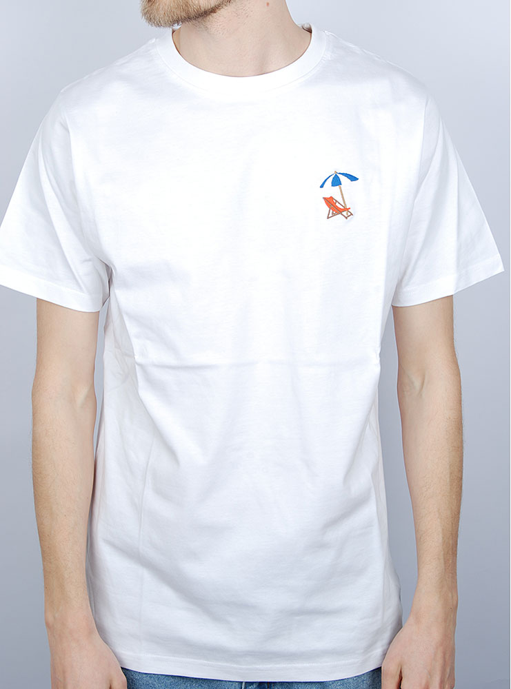 WEMOTO Beach TEE White: white T-shirt for men