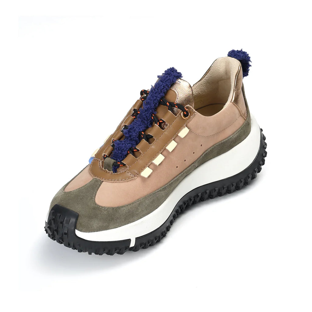4CCCCEES Kapok Pinto MUD / MUD: bruin sneakers voor dames