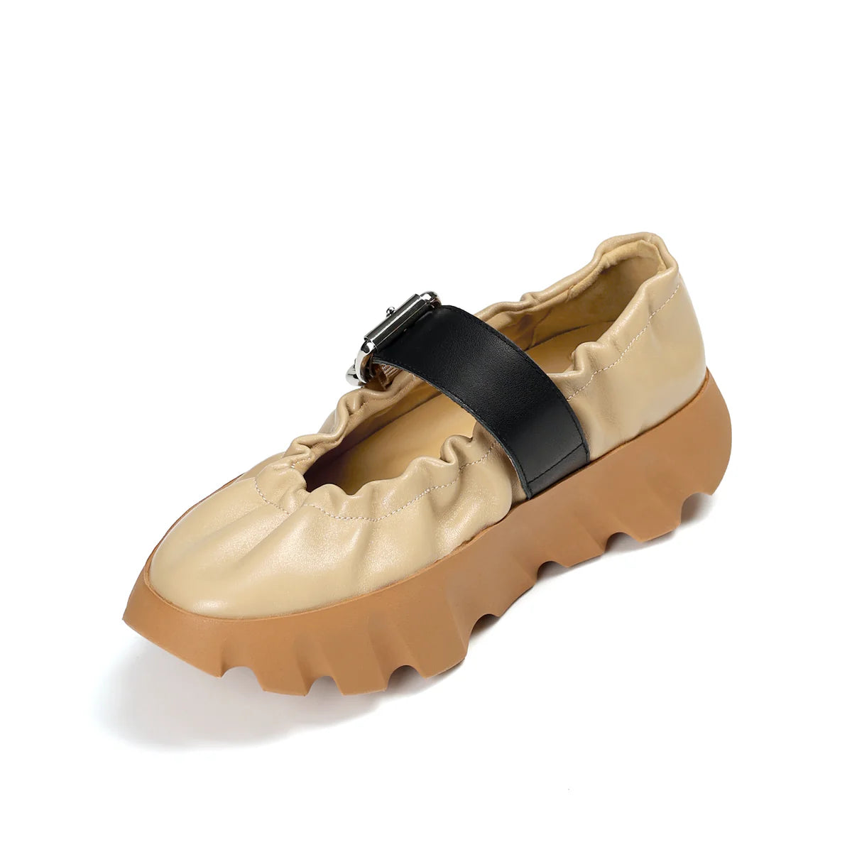 4CCCCEES TURA COVE SKIN: beige ballet flats for women