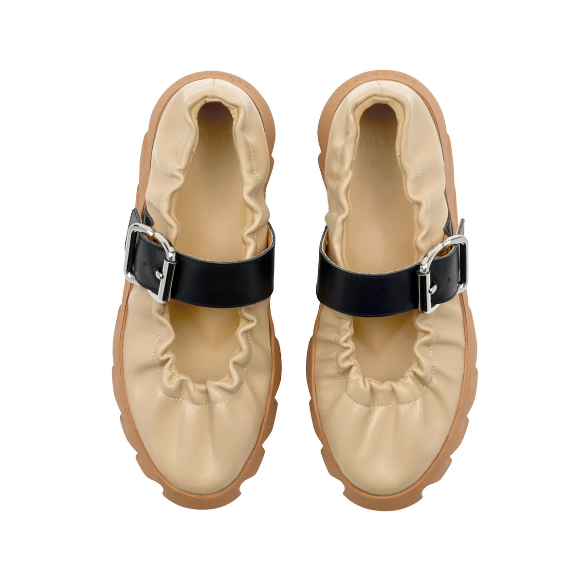 4CCCCEES TURA COVE SKIN: beige ballet flats for women