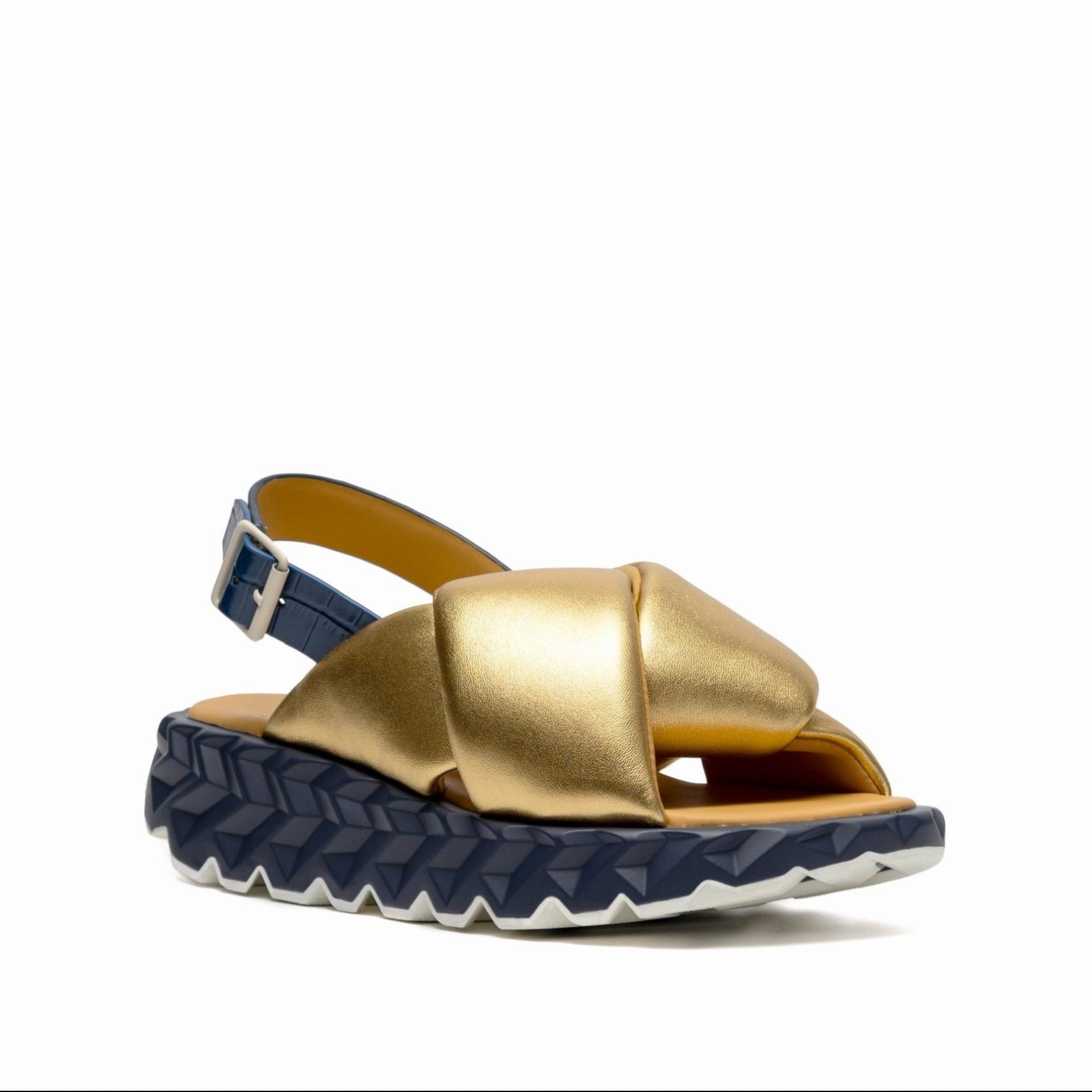 4CCCCEES Jabara COIL: gold sandals for women