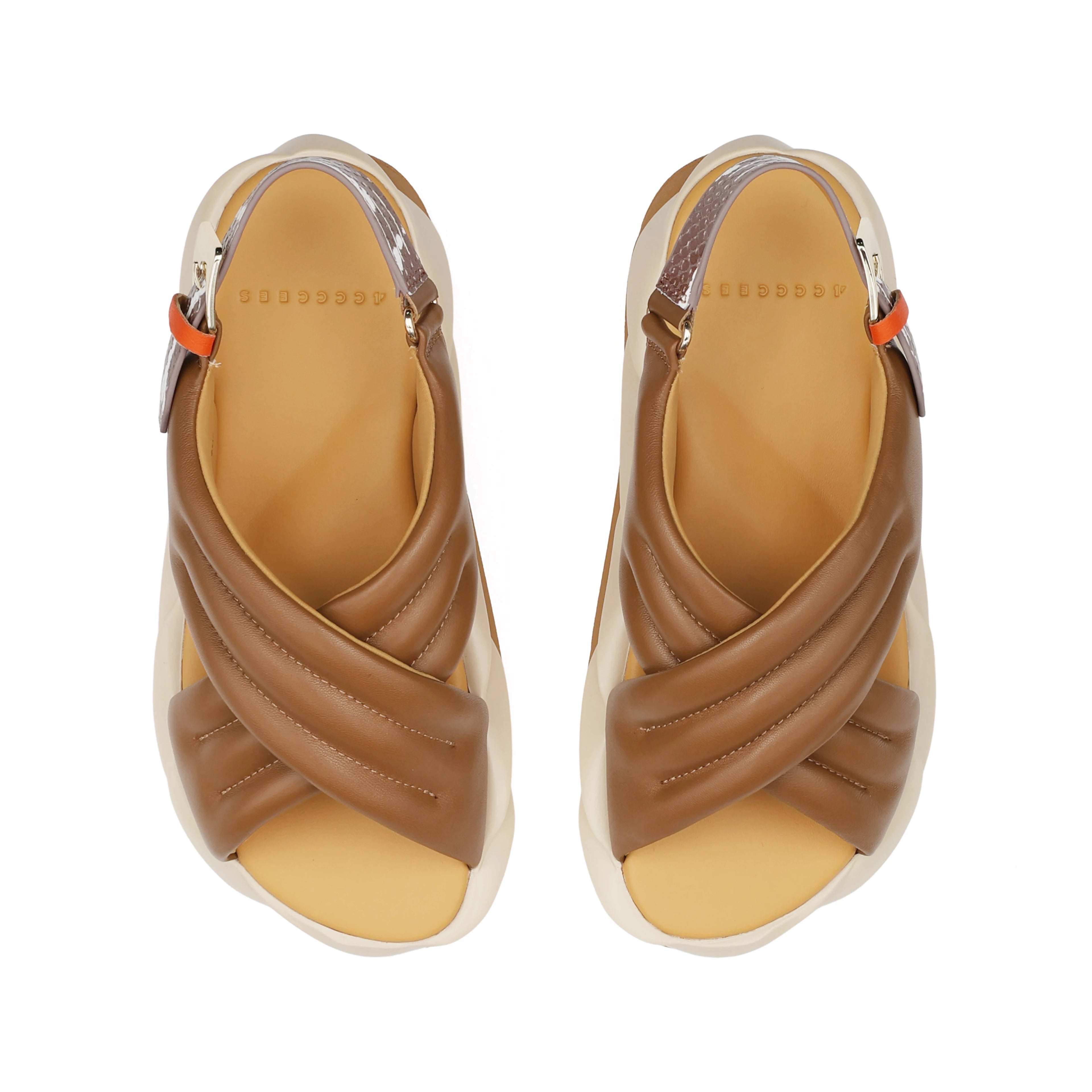 4CCCCEES Mellow MANA Brown: brown sandals for women