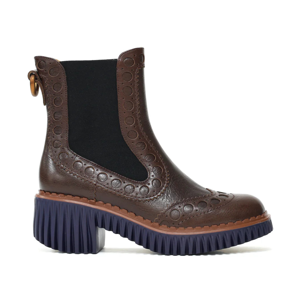 4CCCCEES Plita Cillo Coffee: brown ankle boots for women