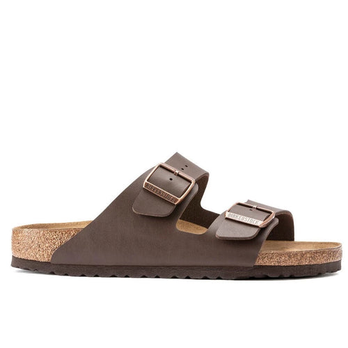 BIRKENSTOCK Arizona Birko-flor Dark Brown, коричневий сандалі унісекс у Tascón