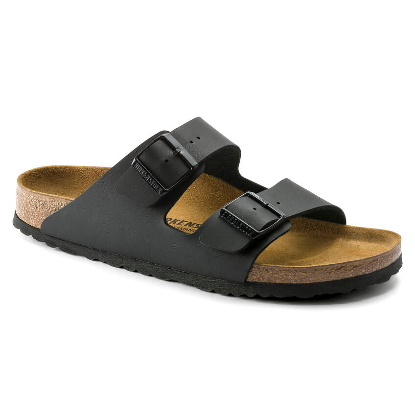 BIRKENSTOCK Arizona Birko-flor Black, черный сандалии унисекс в Tascón
