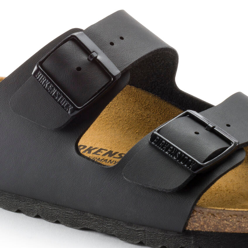 BIRKENSTOCK Arizona Birko-flor Black, sandàlies negre unisex a Tascón
