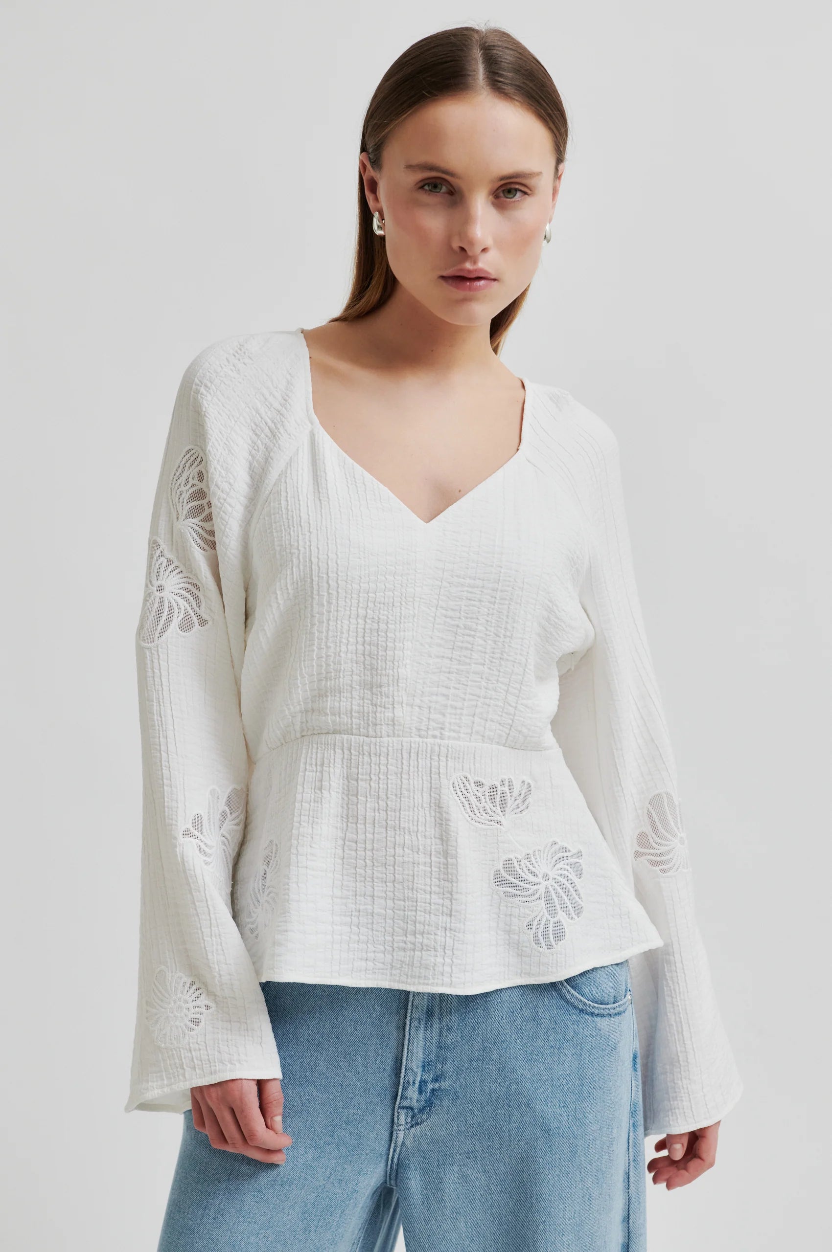 SECOND FEMALE Limona Blouse: white blouse for women