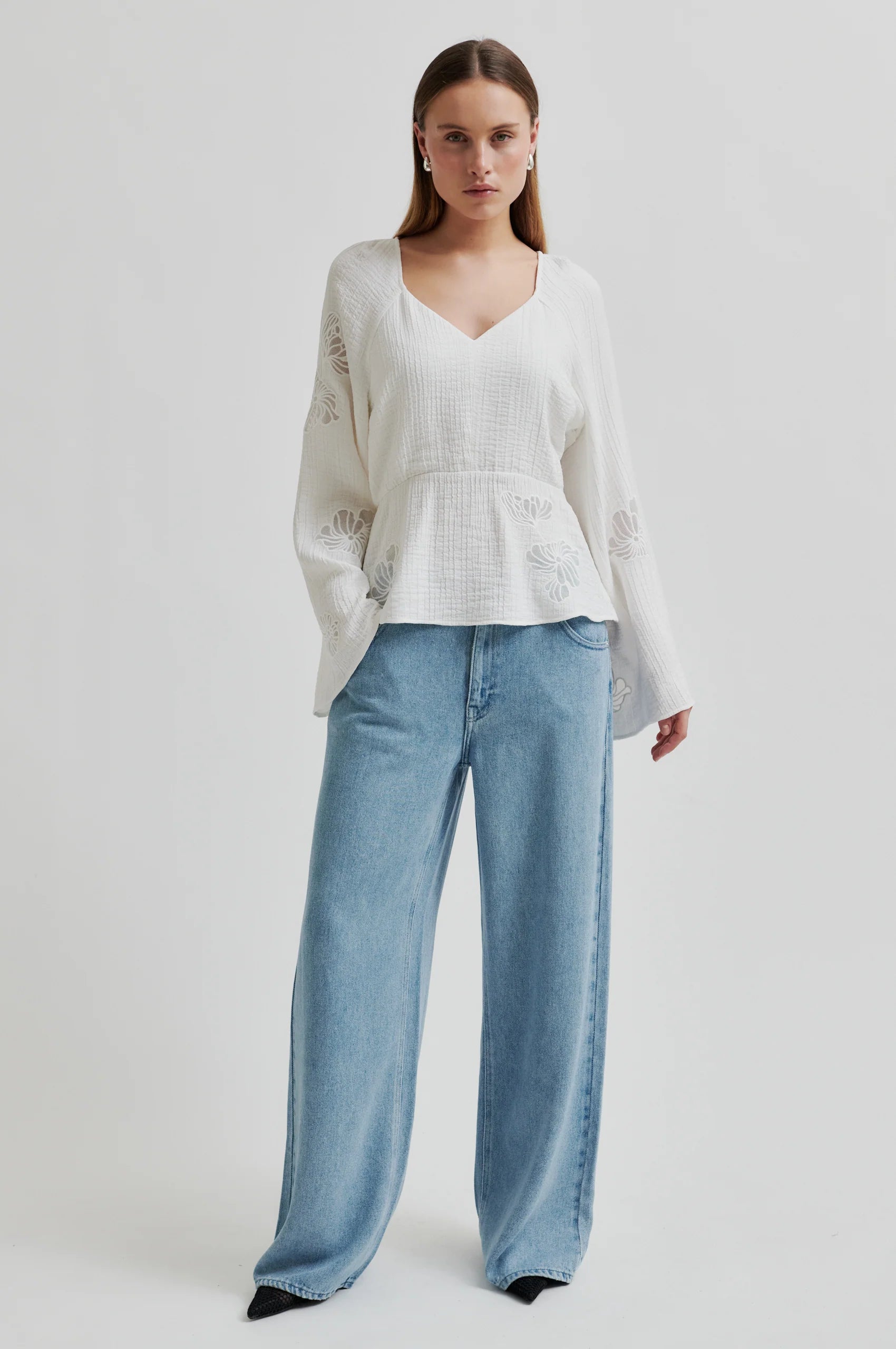 SECOND FEMALE Limona Blouse: white blouse for women