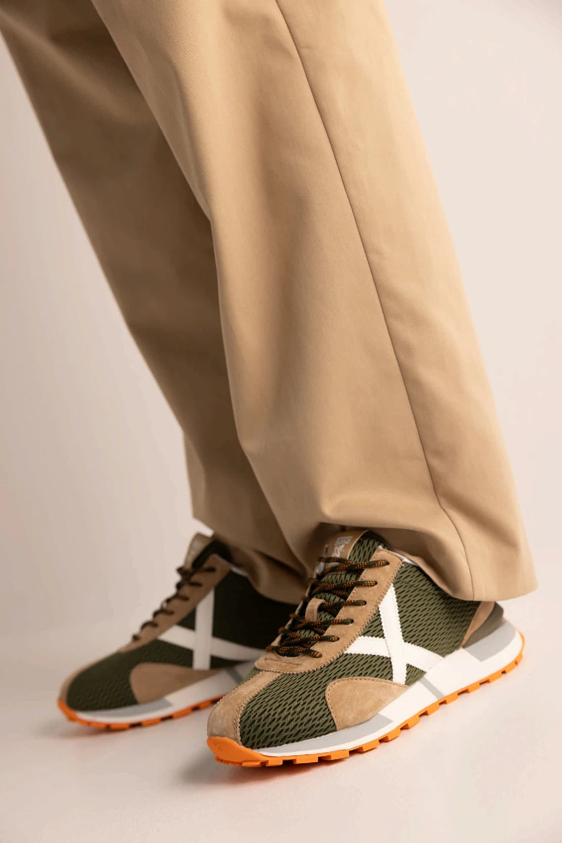 MUNICH Sapporo CLUB 198: green trainers for men