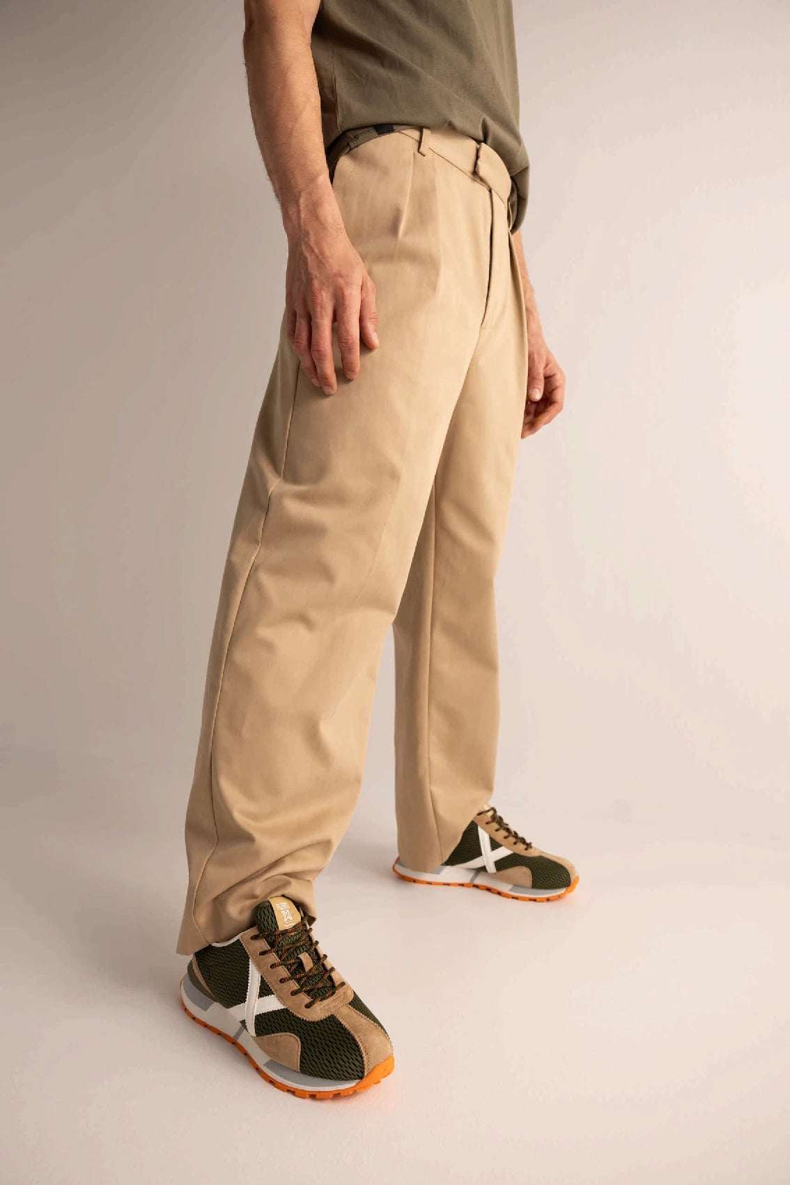 MUNICH Sapporo CLUB 198: green trainers for men