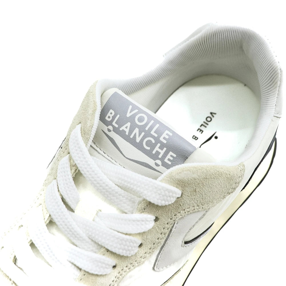 VOILE BLANCHE Paris Power MAN Suede/nylon OFF White-blue: синий кроссовки для мужчин