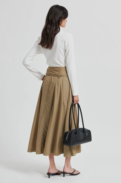 SECOND FEMALE Amari Skirt: бежевий спідниця для жінок
