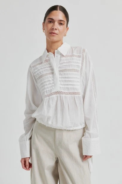 SECOND FEMALE Martha Blouse: білий сорочка для жінок